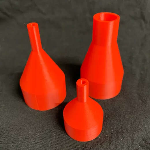 Hose Adapter/Funnel (Parametric, OpenSCAD)