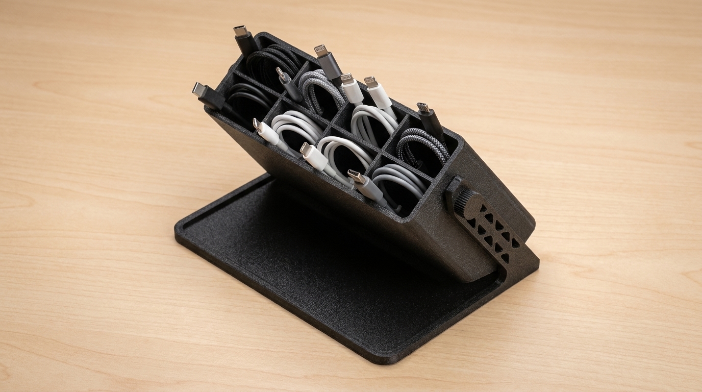 Adjustable Desktop Pen & Usb Cable Organizer - photo 2