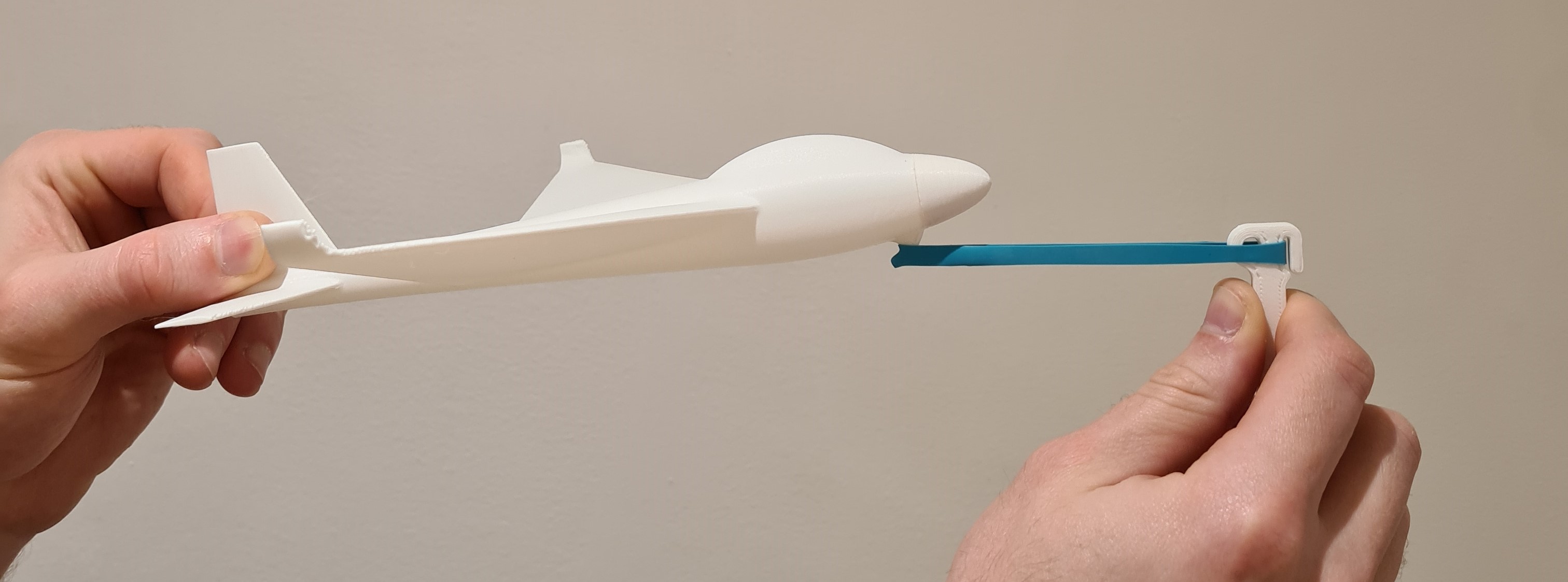 VasePlane V2 - Vase Mode Glider with Rubber Band Launch System - photo 3