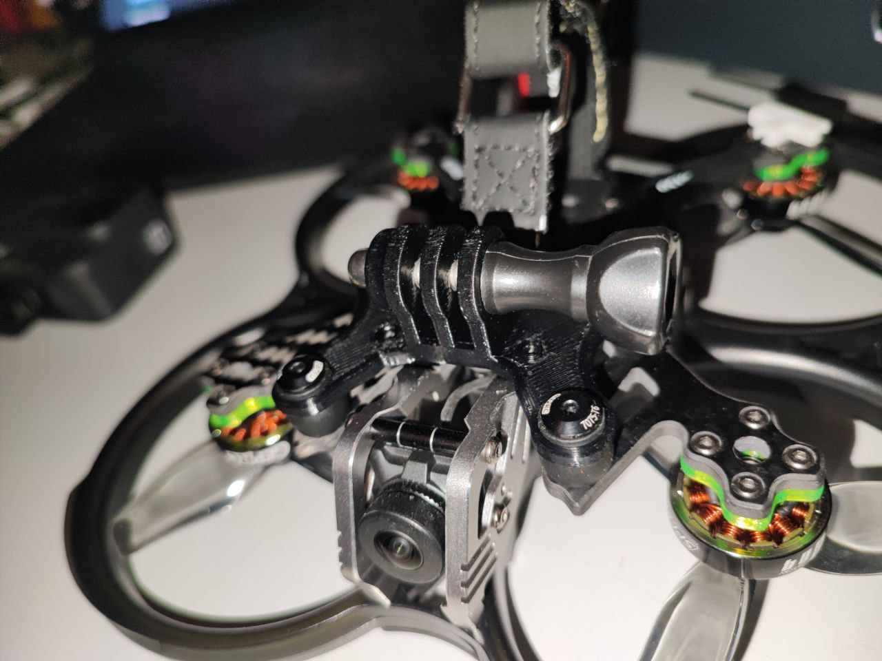 Cam mount for GEPRC Cinebot 30 (Gopro 8 9 10 11 12 & DJI Action 2) - photo 3