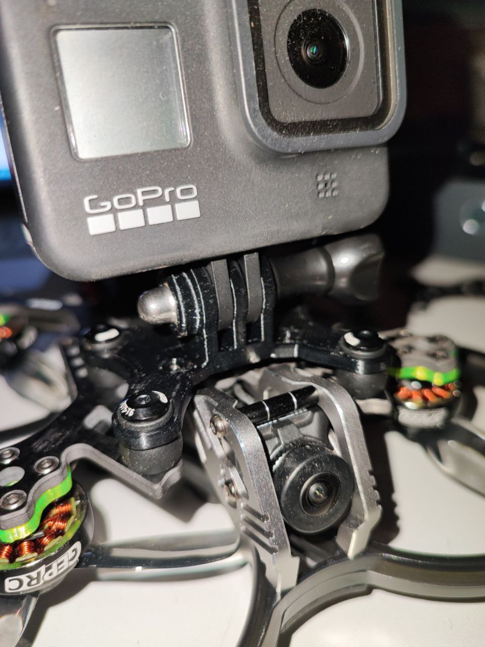 Cam mount for GEPRC Cinebot 30 (Gopro 8 9 10 11 12 & DJI Action 2) - photo 4