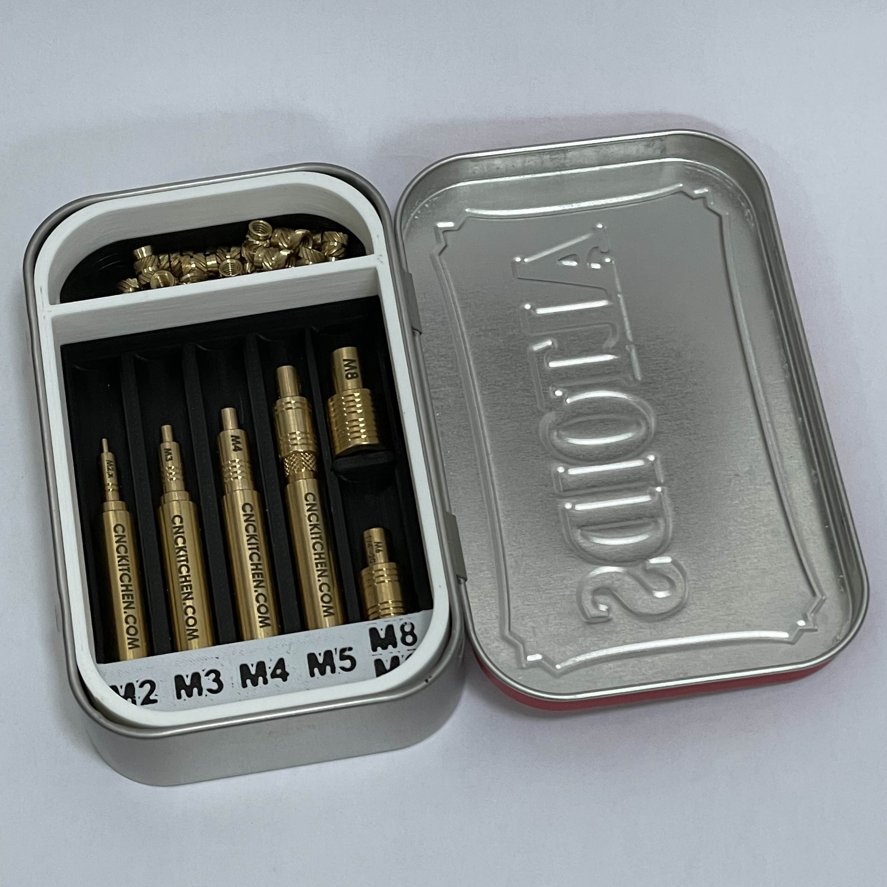 Altoids Case for CNC Kitchen Threaded Inserts Soldering Tips