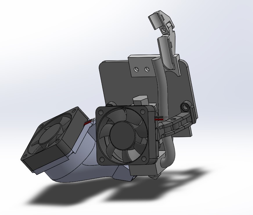 TronXY X1/X3 Dual/Single 40mm Fan Mount and Part Coolers and Cable Router - photo 2