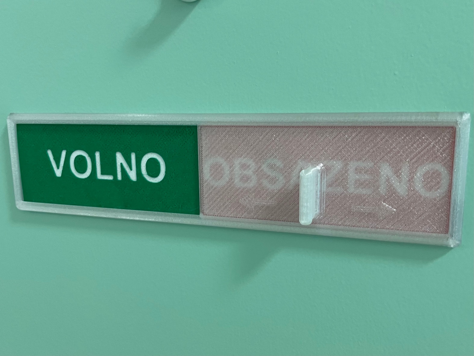 Door sliding indicator (free/bussy)