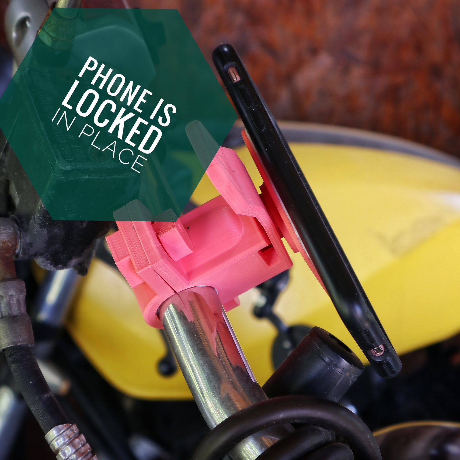 PHONE HOLDER FOR MOTORCYCLE - PRINT IN PLACE - photo 2