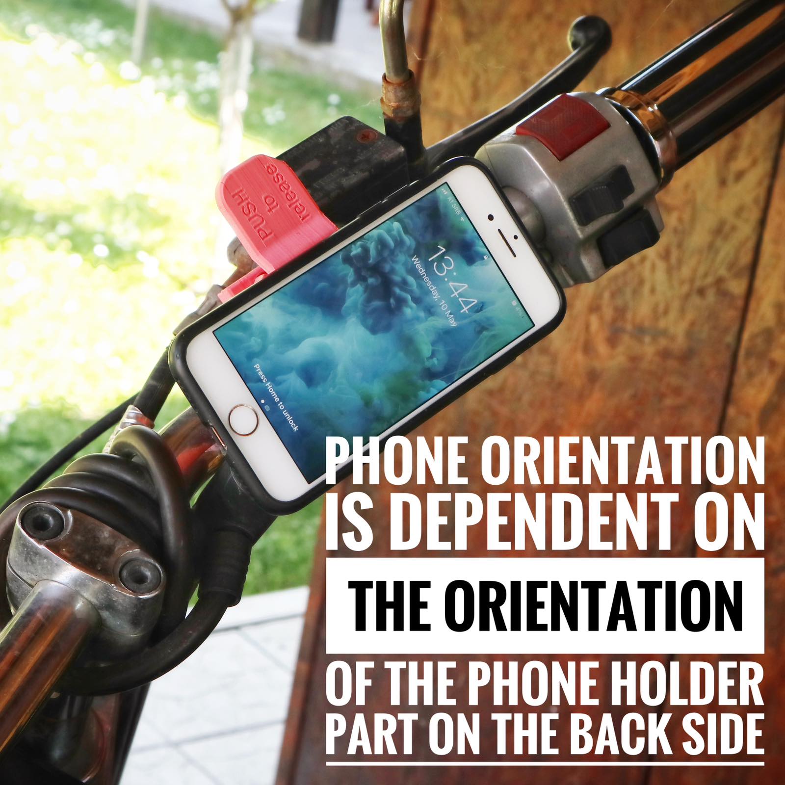 PHONE HOLDER FOR MOTORCYCLE - PRINT IN PLACE