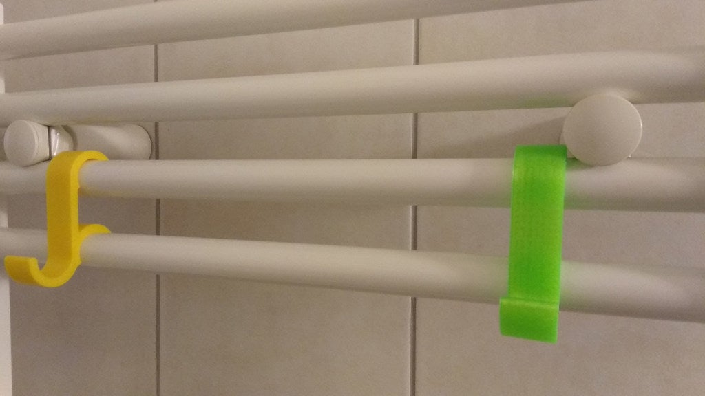 Parametric radiator towel hook