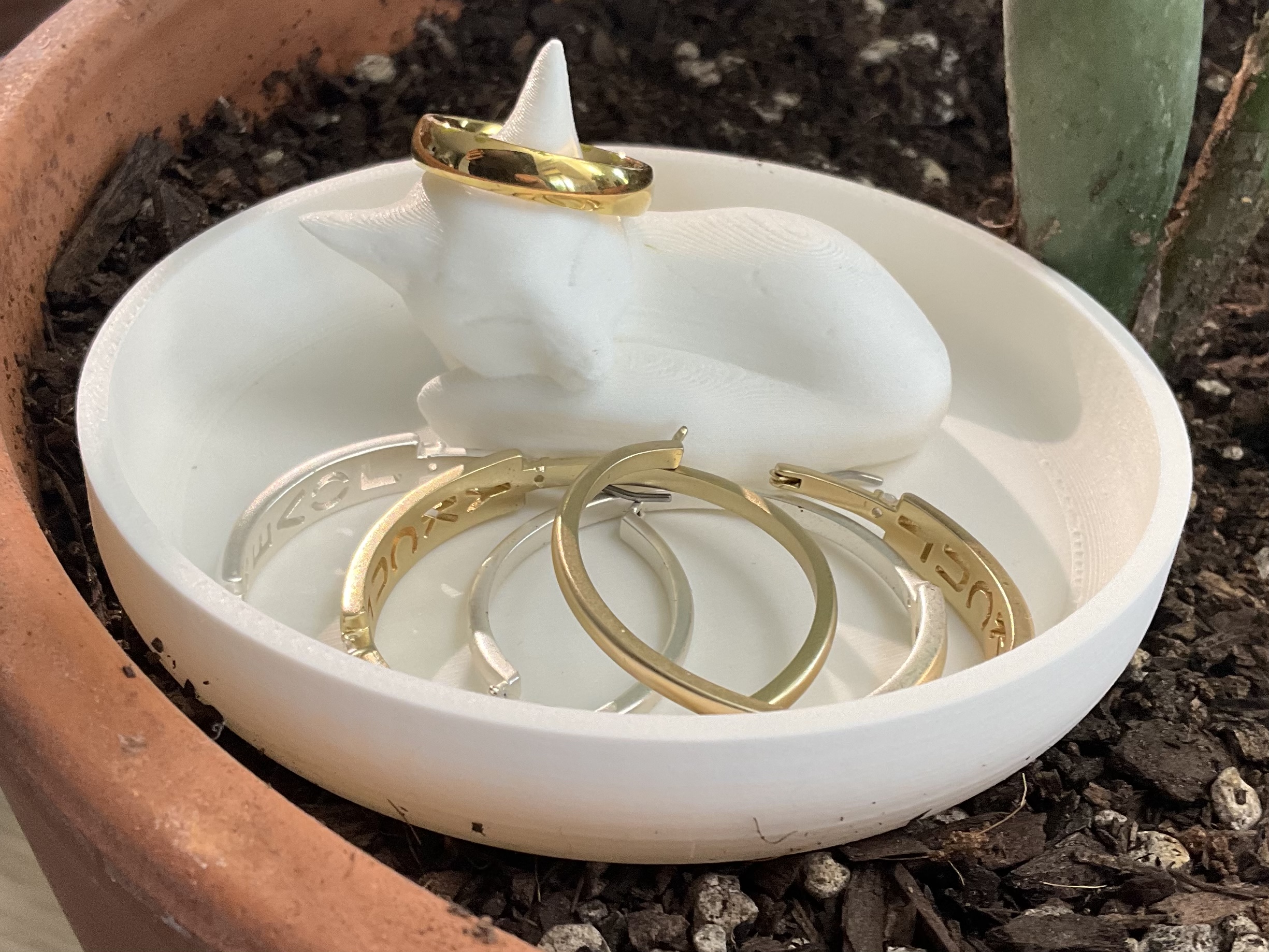 Sleepy Fox Ring Holder And Tray - photo 3