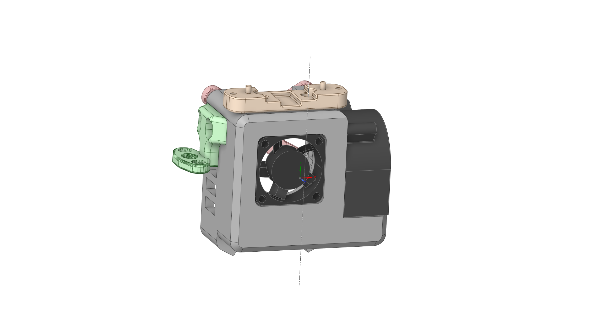 Ender 6 - 4020 Part Cooling Fan Duct  with Magnetic Mount 11 min Benchy - photo 3