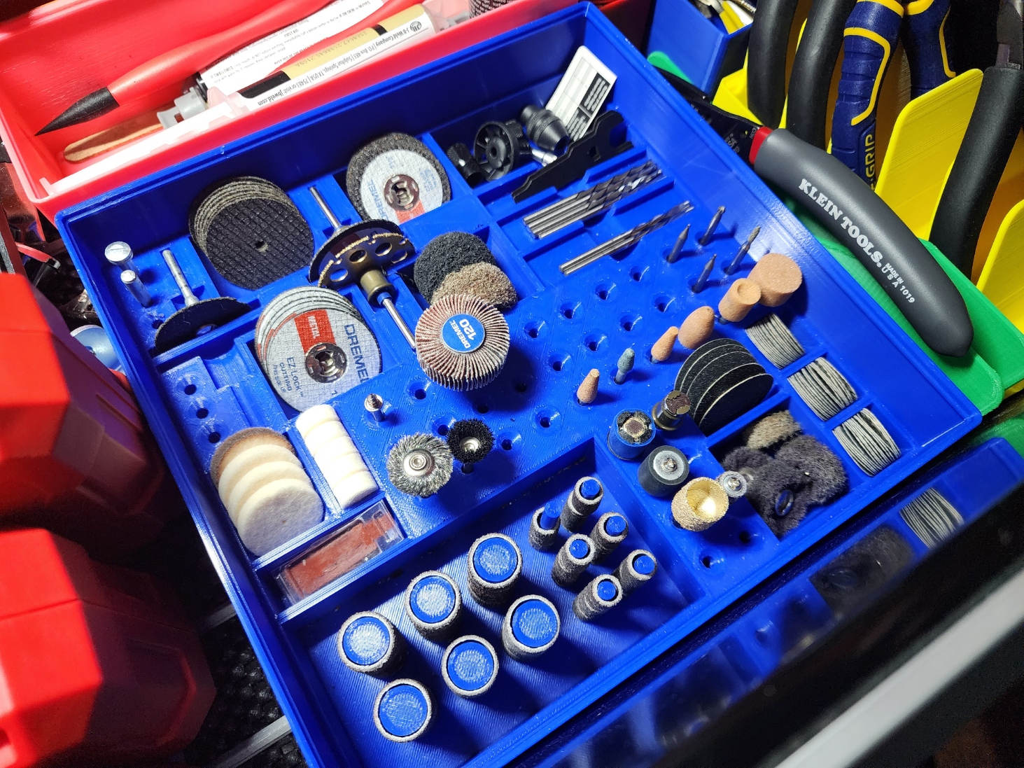 Rotary Tool Accessory Gridfinity Storage Module