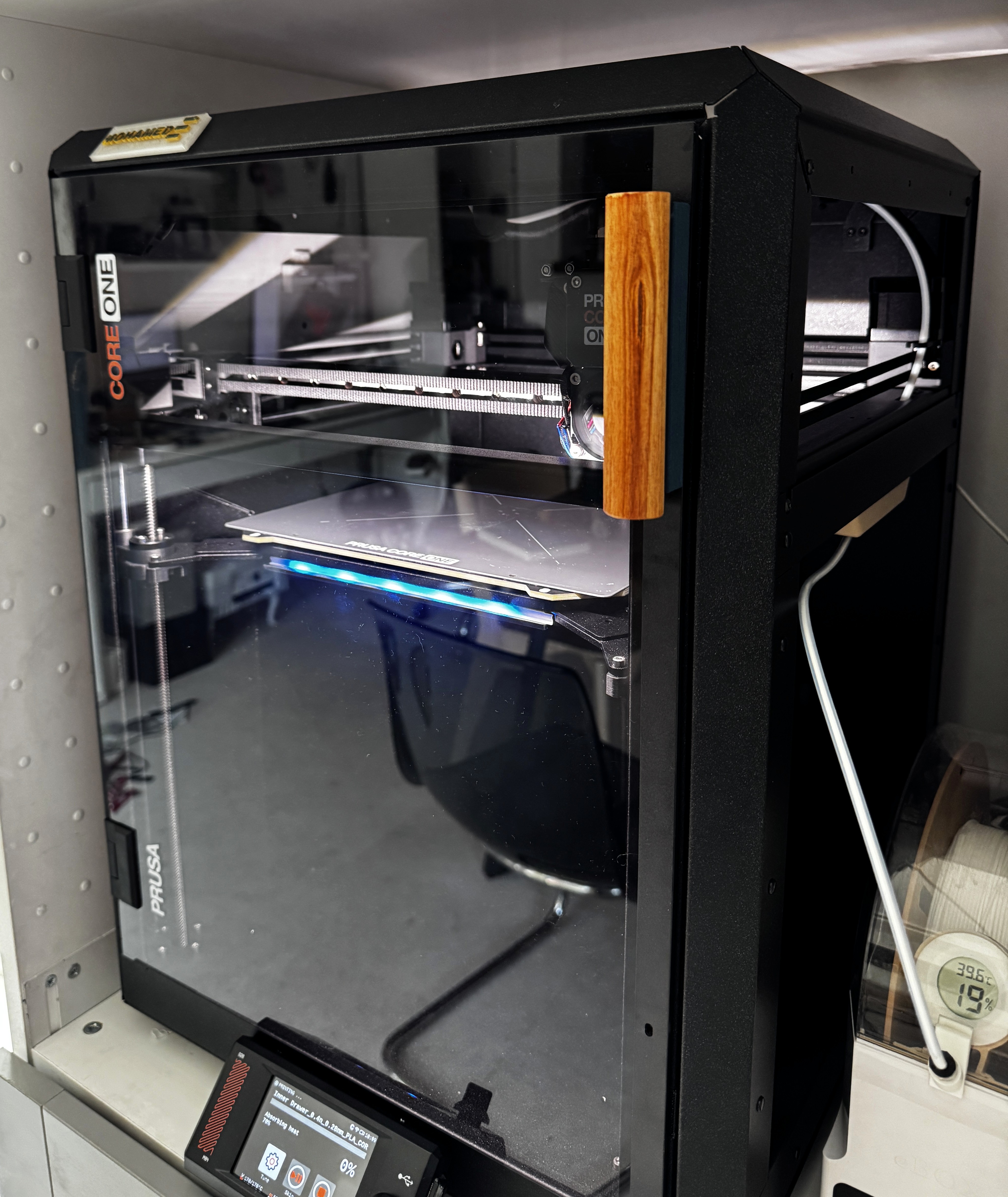 Prusa Core One Dowel Door Handle