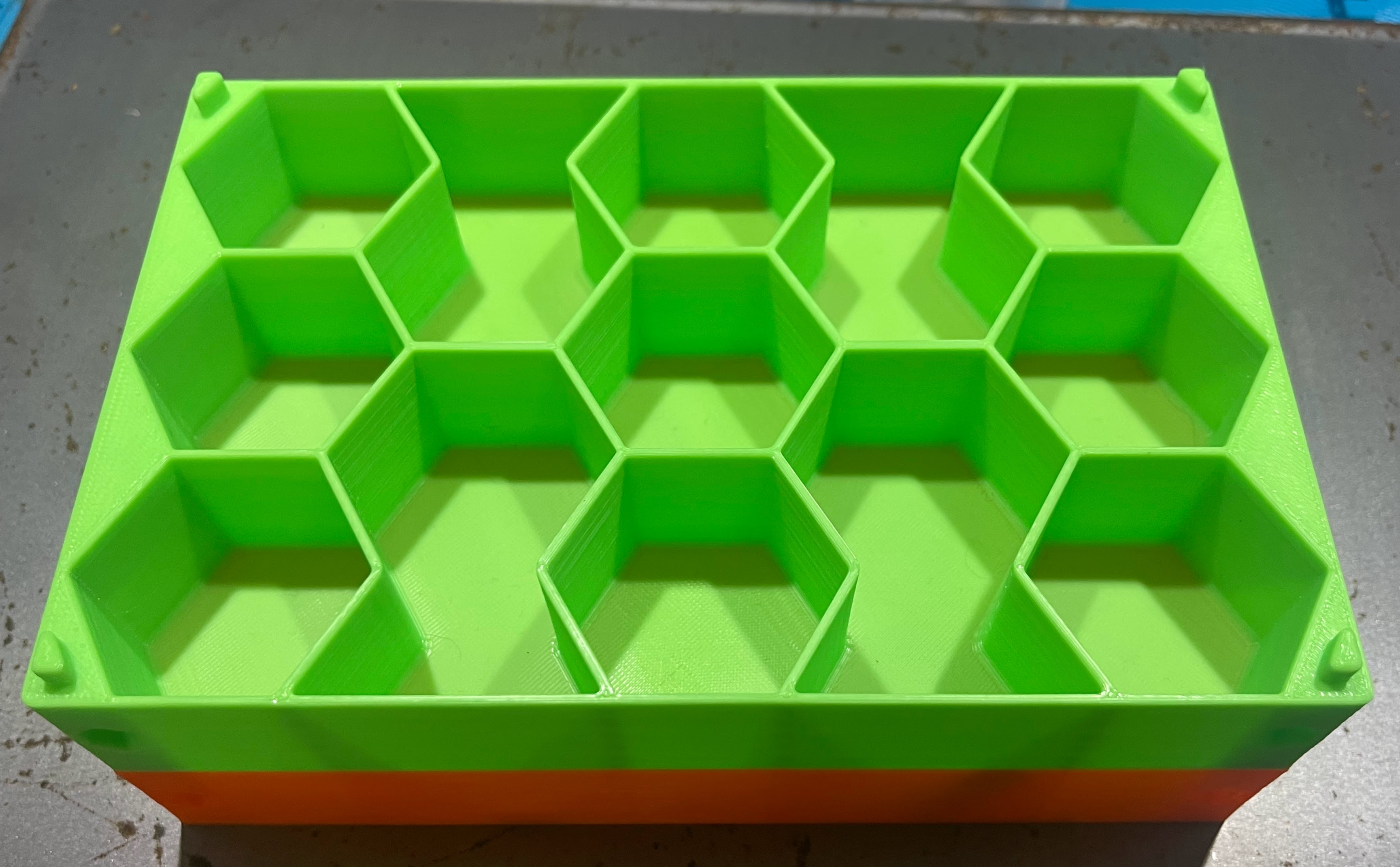 Hexagon sorting tray