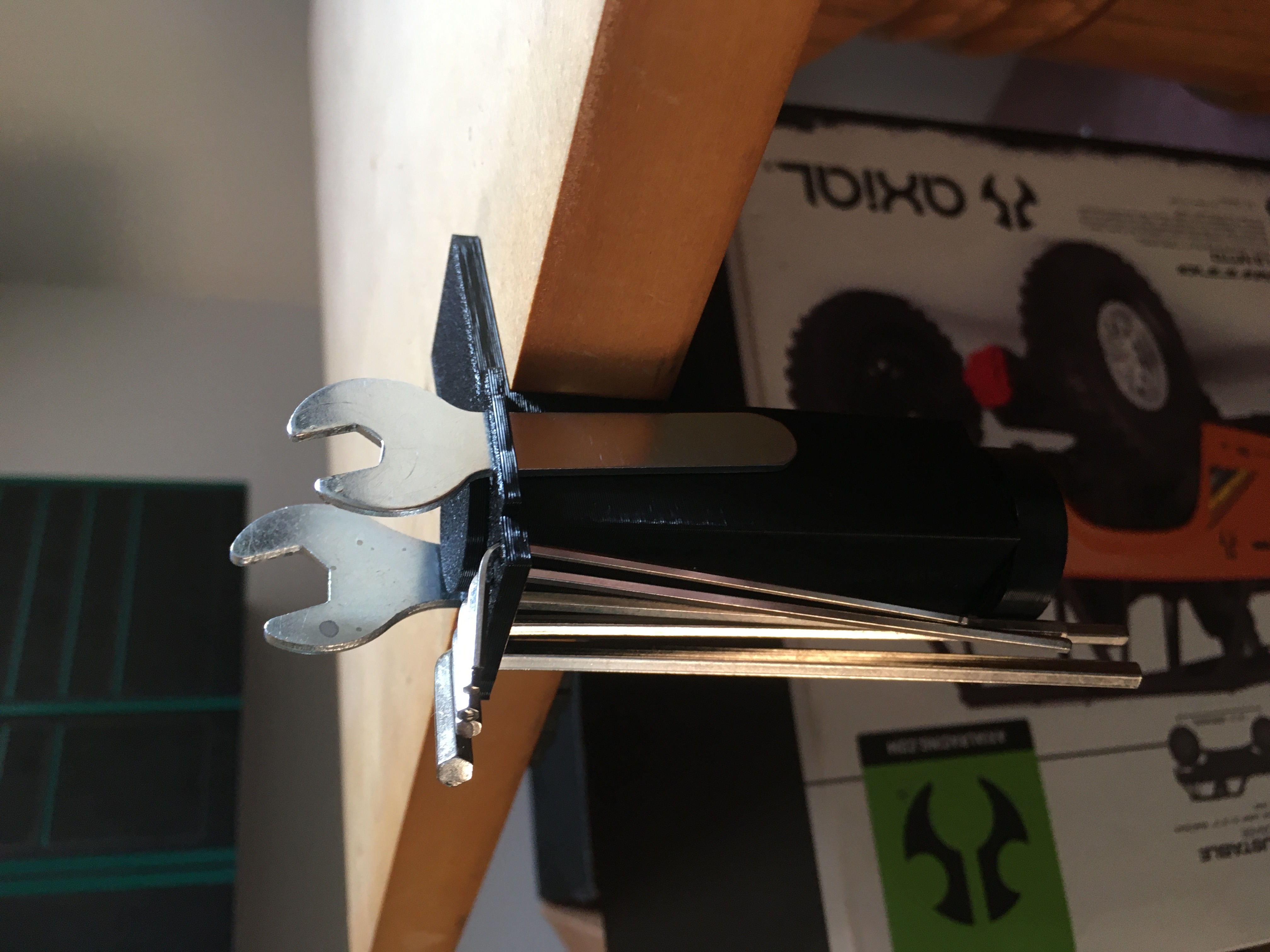 Allen Key and wrench table clamp