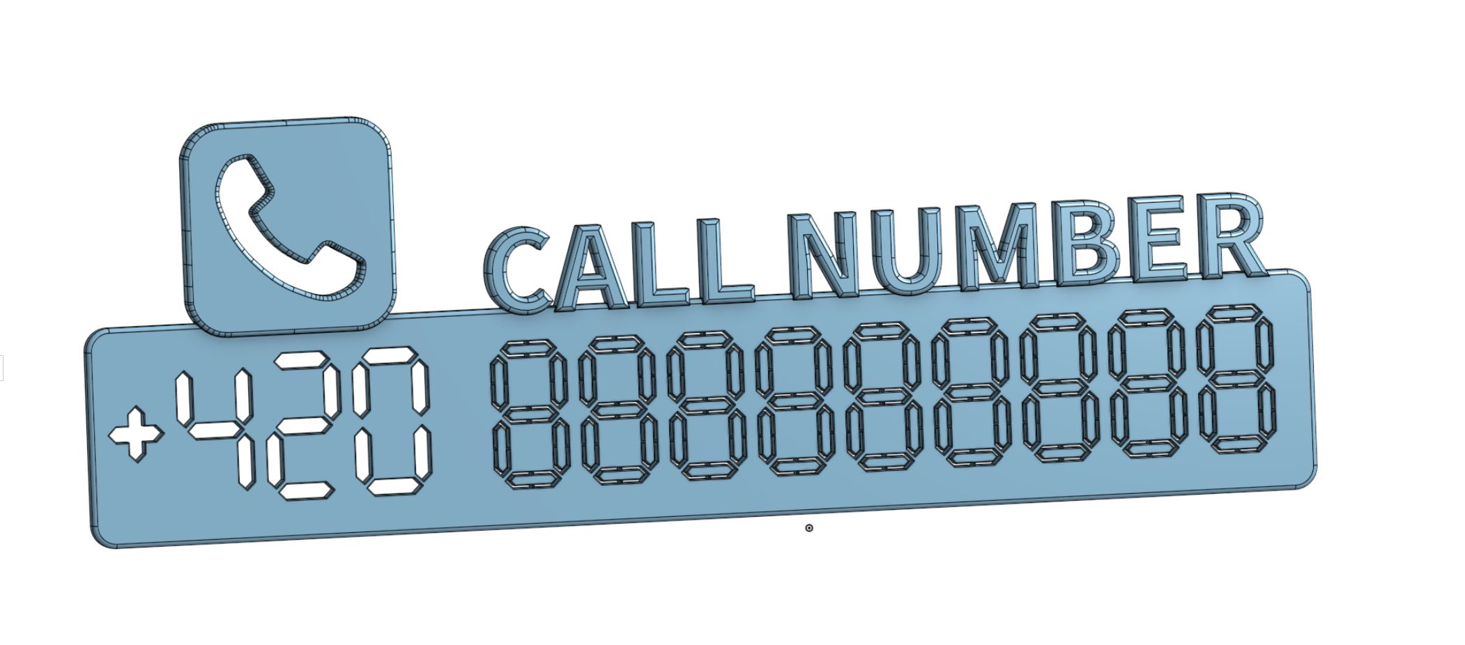 Car breakout numbers phone number sign
