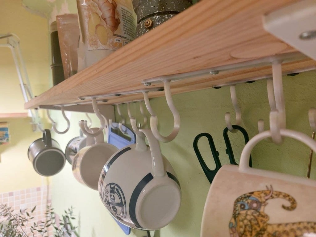 Hooks on the shelf