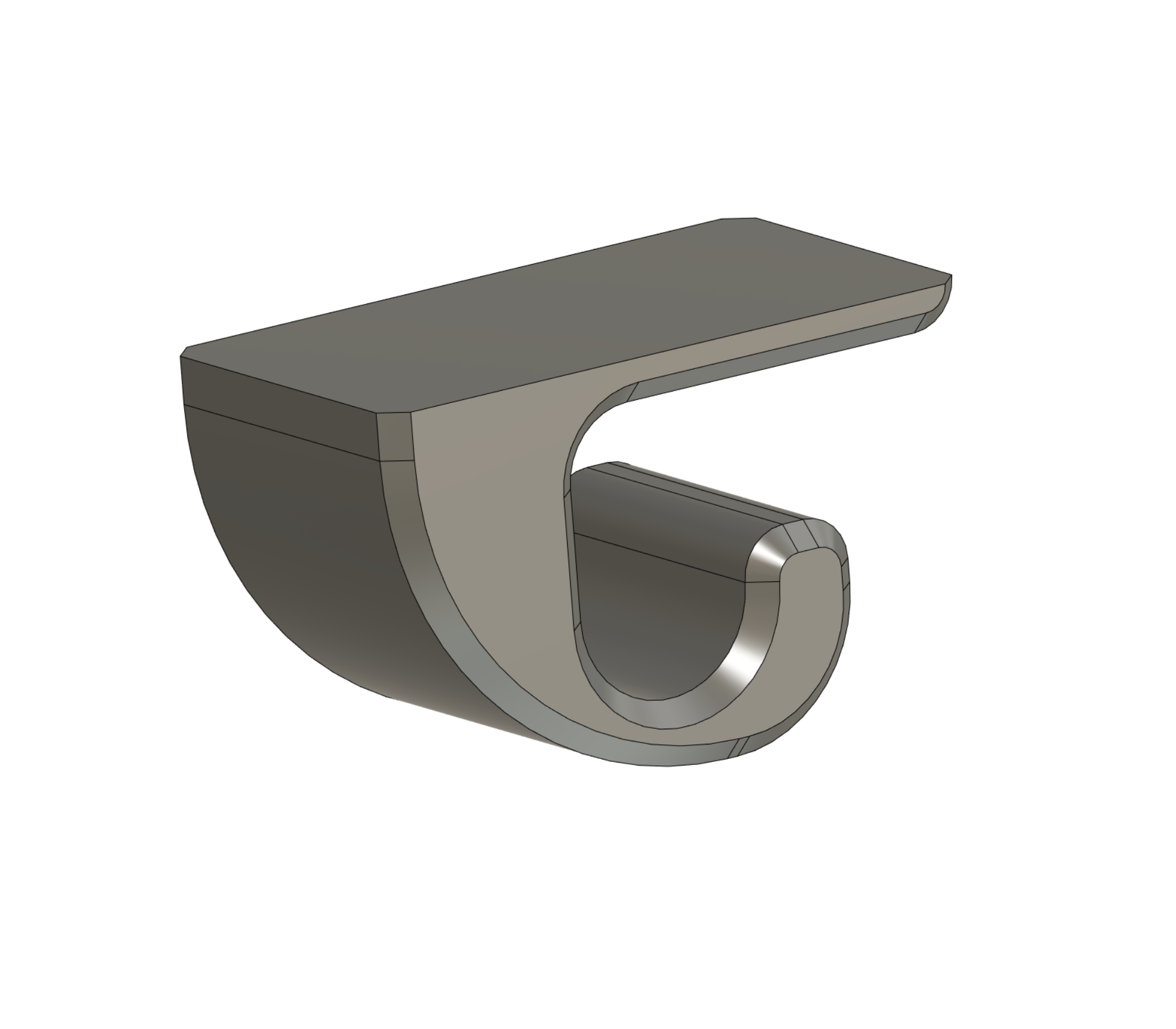 Cable hook for command tape