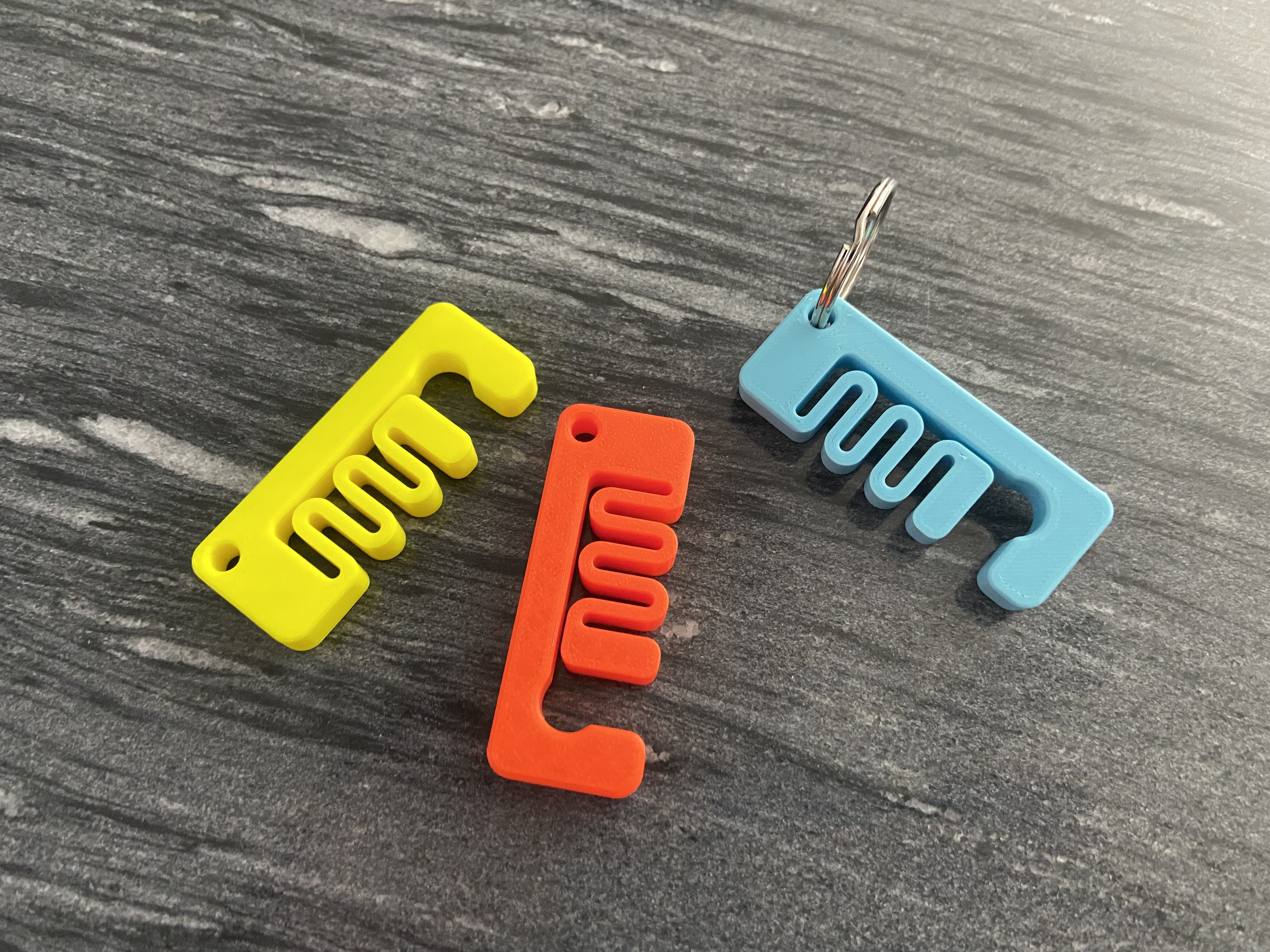 Clip on phone stand keychain adjustable - photo 3