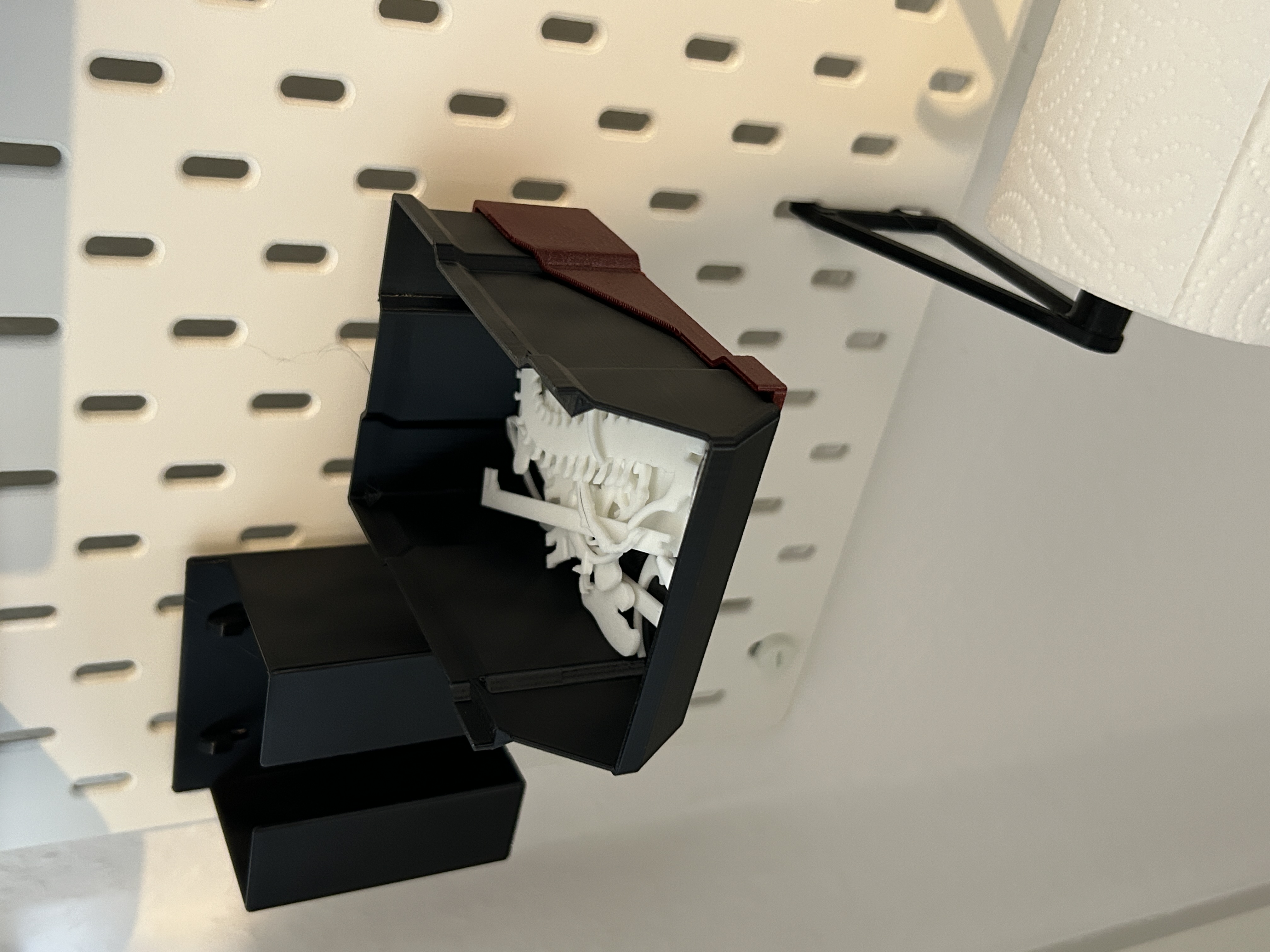 Stackable Box Shelf - Remix with holes for universal hook