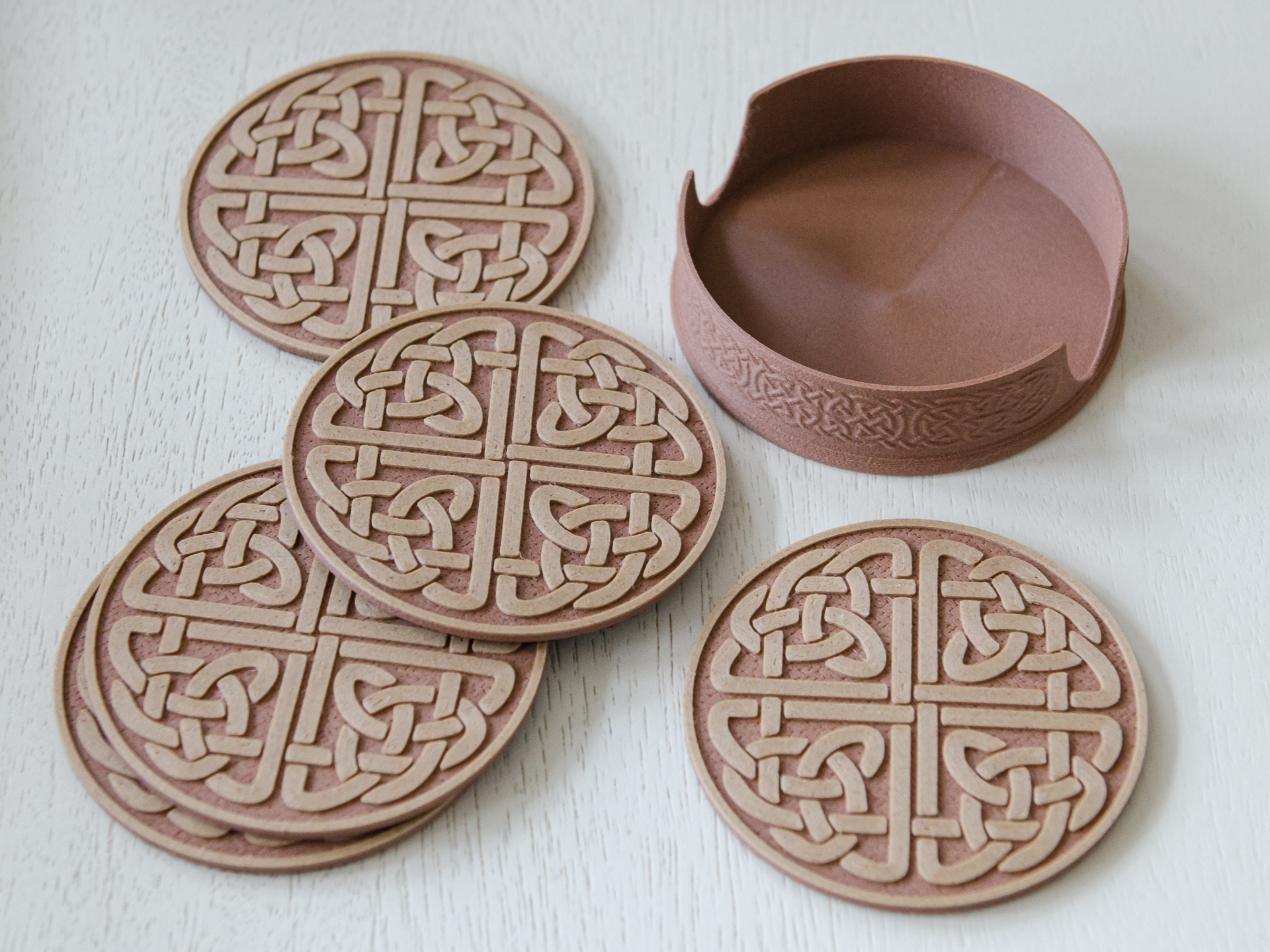 Celtic Coaster and Holder - photo 2
