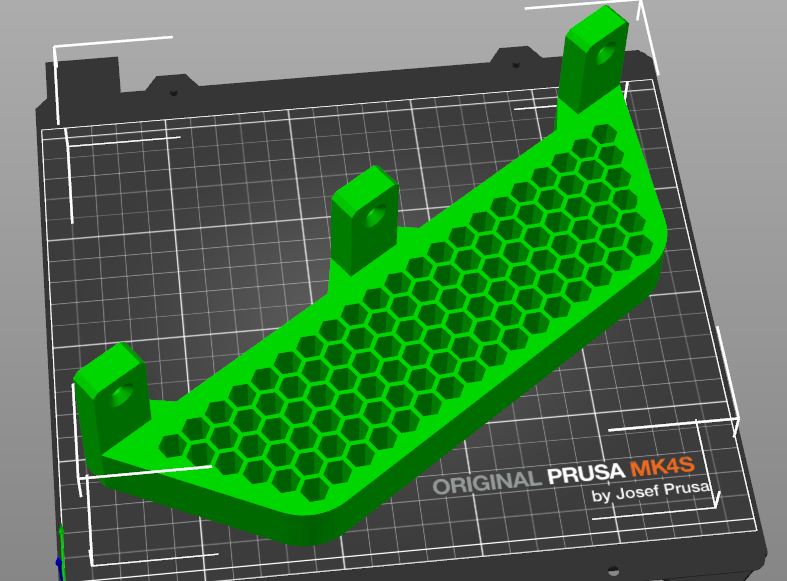 Big screwdriver holder, honeycomb pattern / Velký držák na šroubováky - photo 3