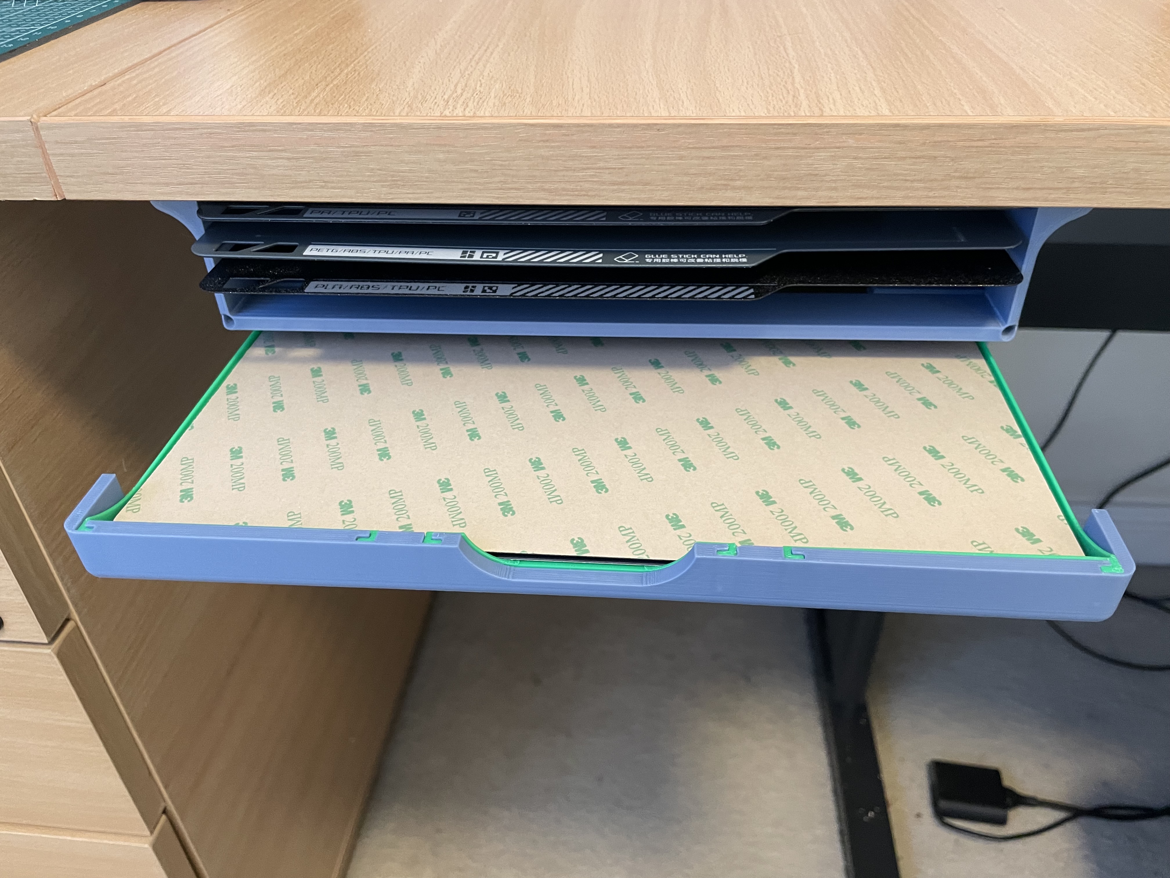 Bambu Build Plate storage - underdesk/shelf - photo 3