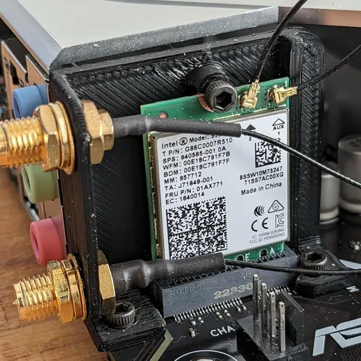 Asus Prime X670-P vertical M.2 Key E bracket