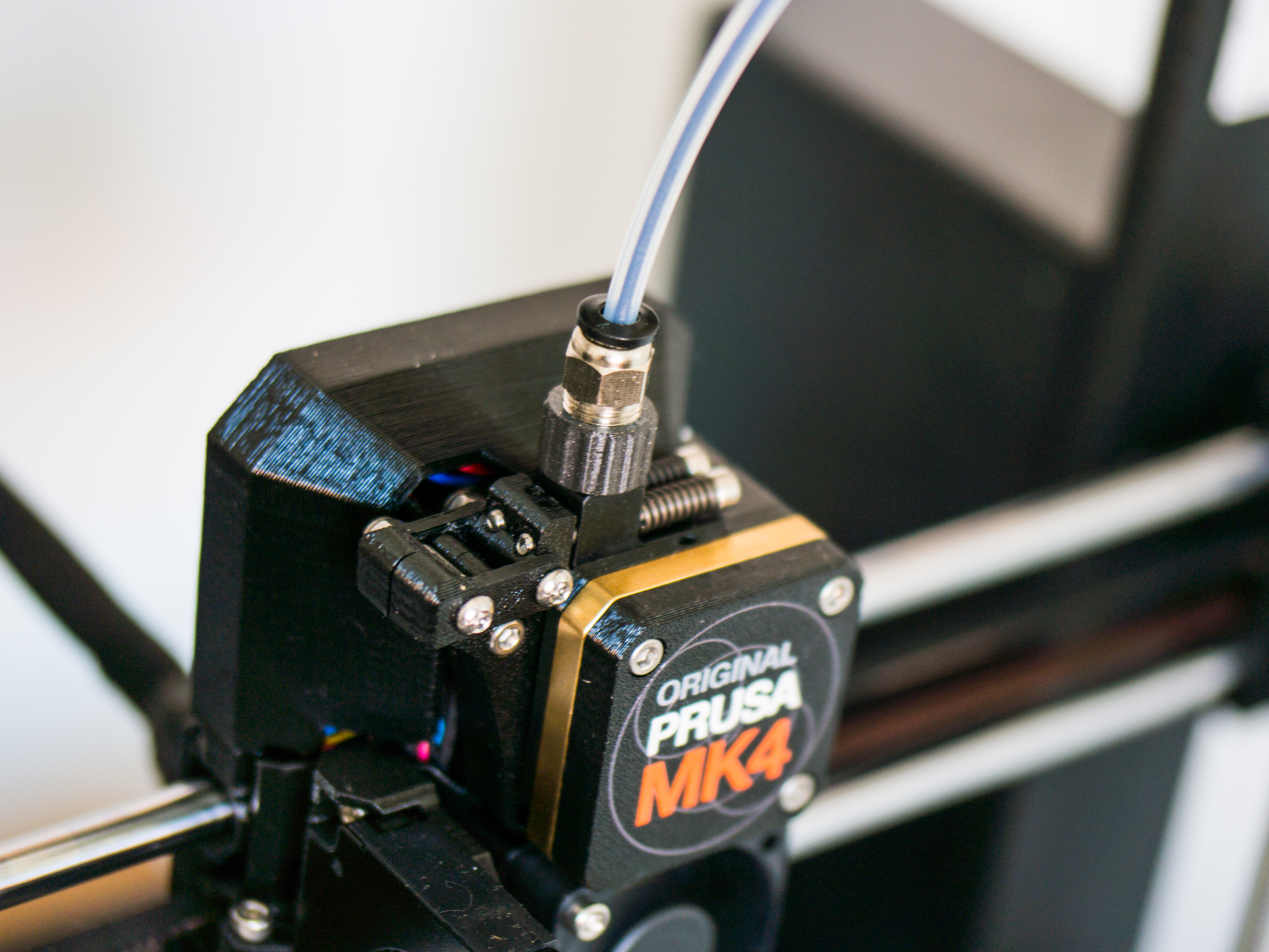 Prusa MK4 Filament Guide & M10 pneumatic fitting adapter