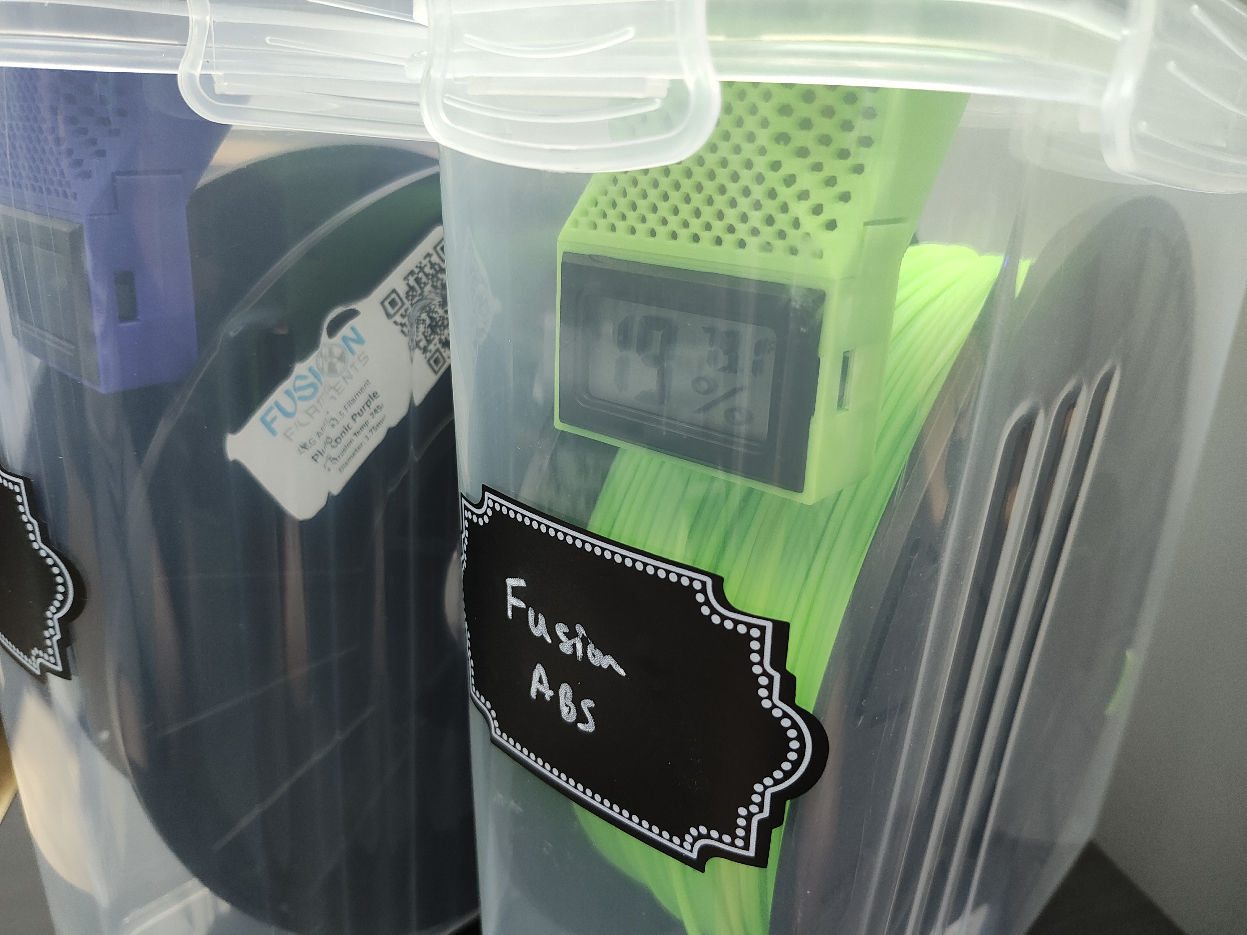 Cereal Container Filament Storage