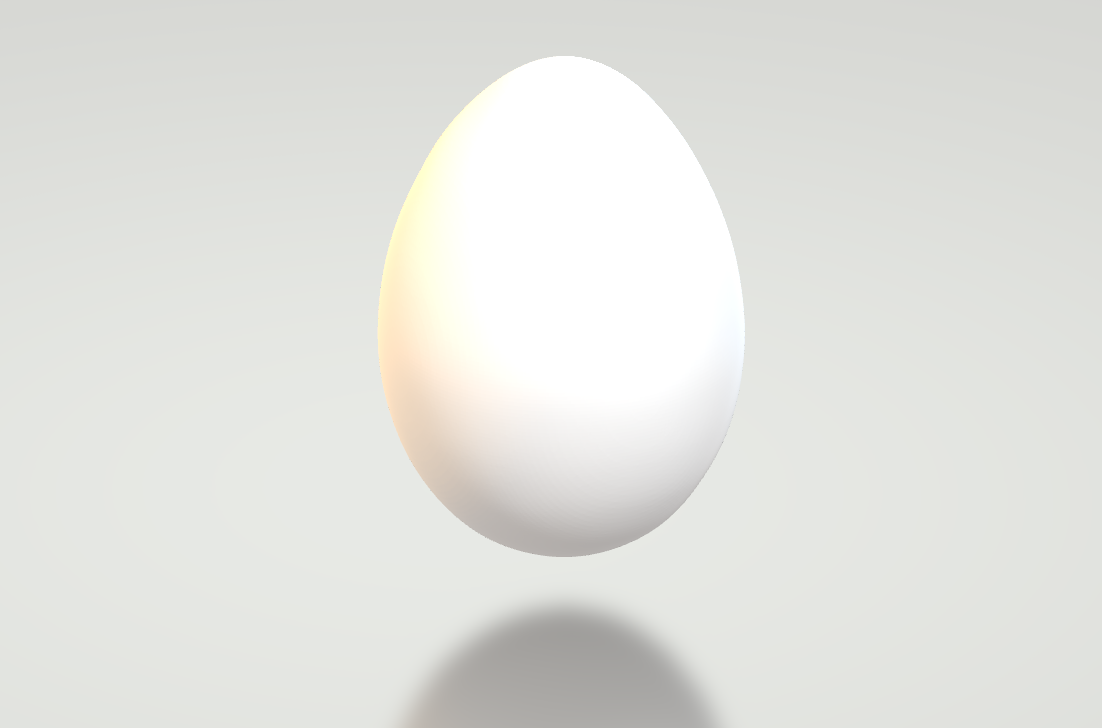 3D Printed Toy Egg for Play Kitchen
