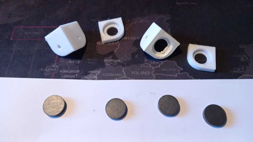PIEZAS DE SOPORTE IMANES PARA TAPAS PRINTER ENCLOSURE IKEA LACK NIDO - MAGNET DOOR HOLDER - photo 2