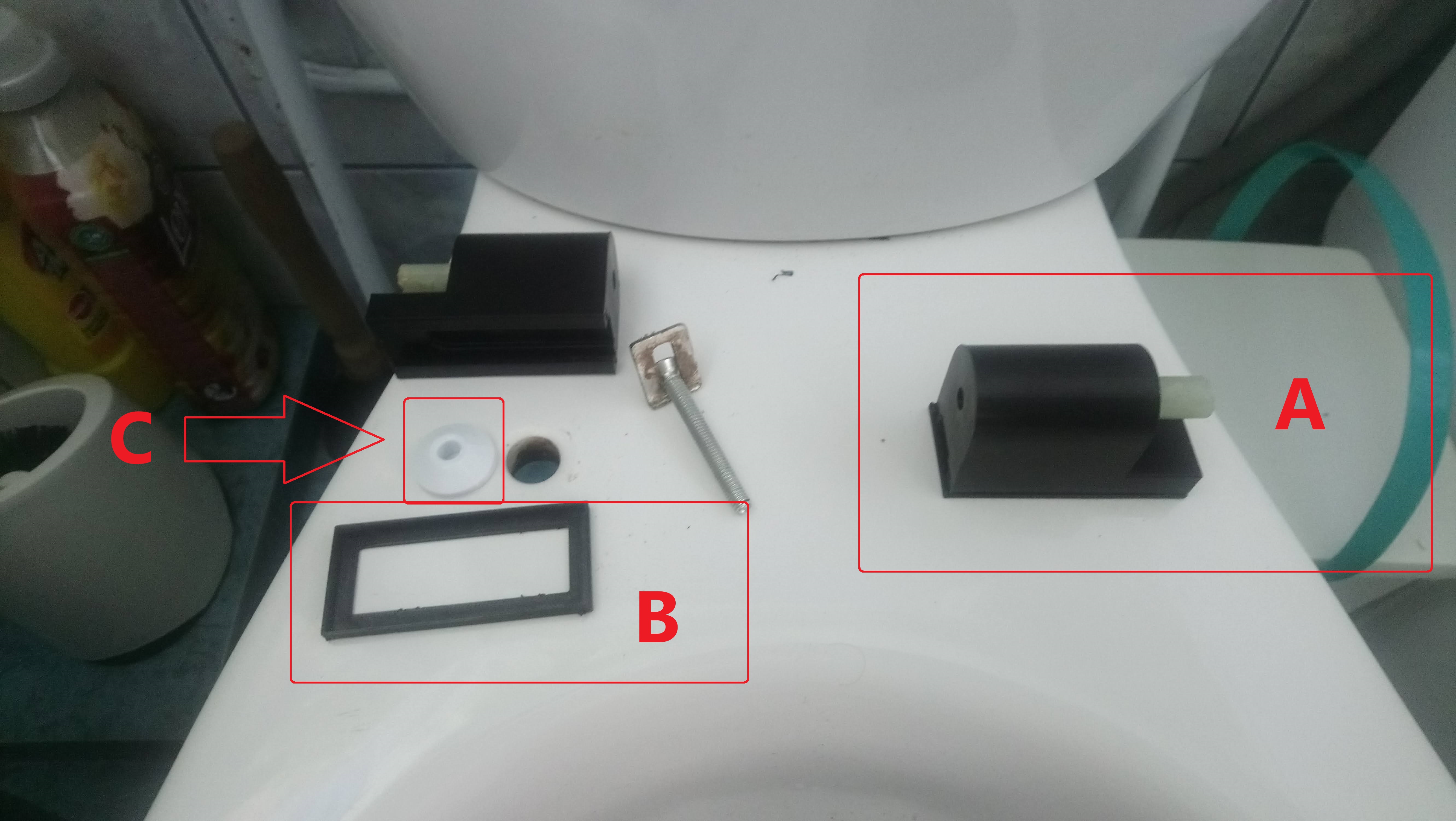 Toilet seat repair kit,slow-fall board. - photo 4