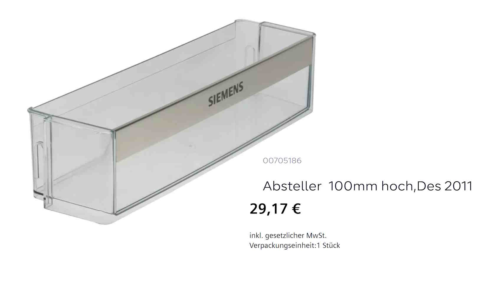 Repair Siemens refrigerator KG KIFF28A iQ500 door rack - photo 2