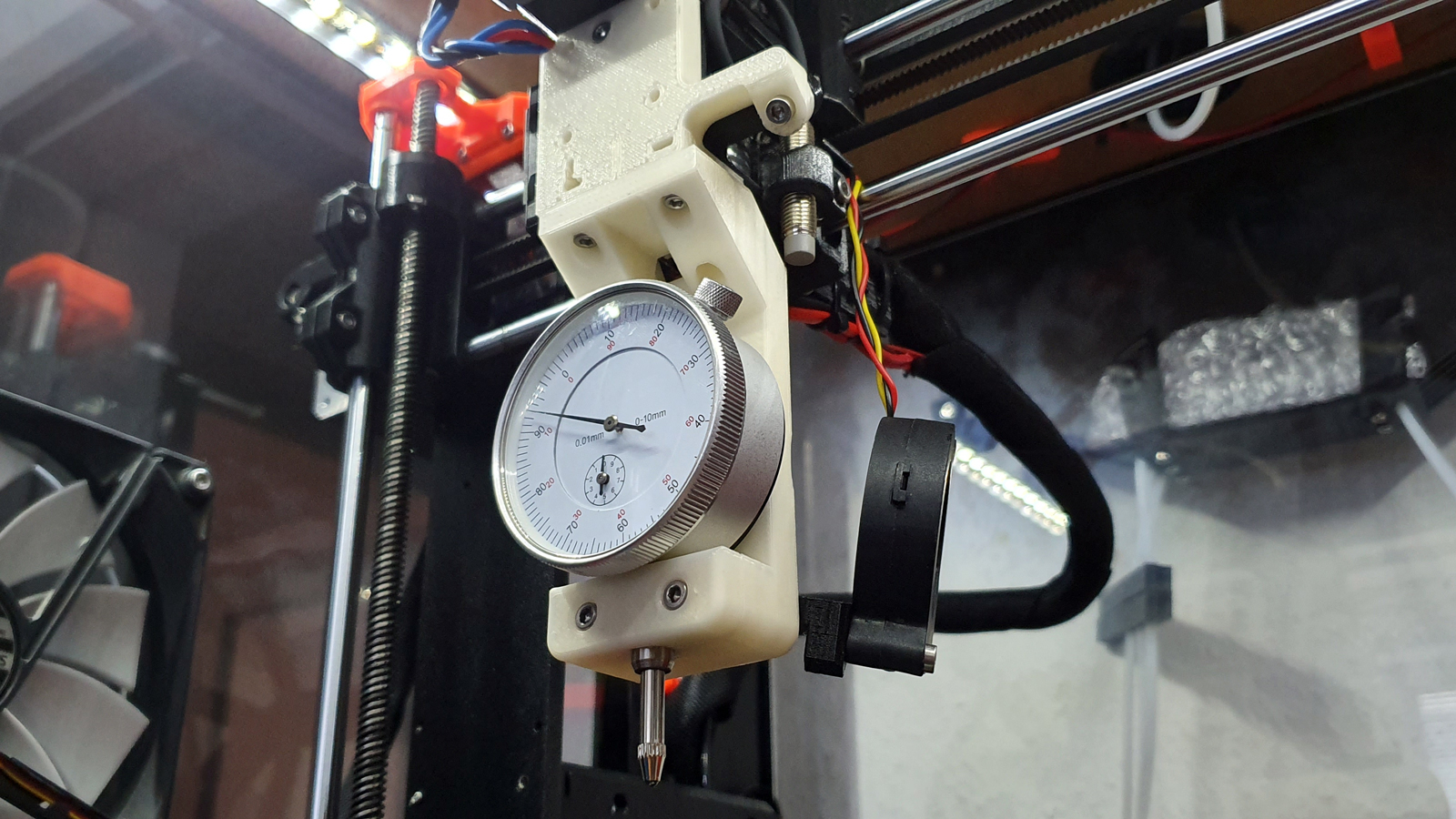 Easy dial indicator mount for Prusa MK3s - photo 2
