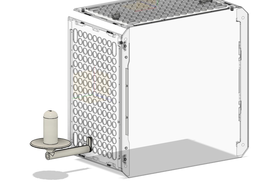 Paper kitchen towel holder for Cooler Master QUBE 500 - photo 2