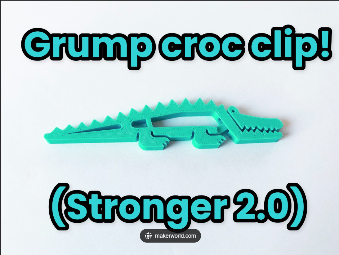 Grumpy Crock Clip