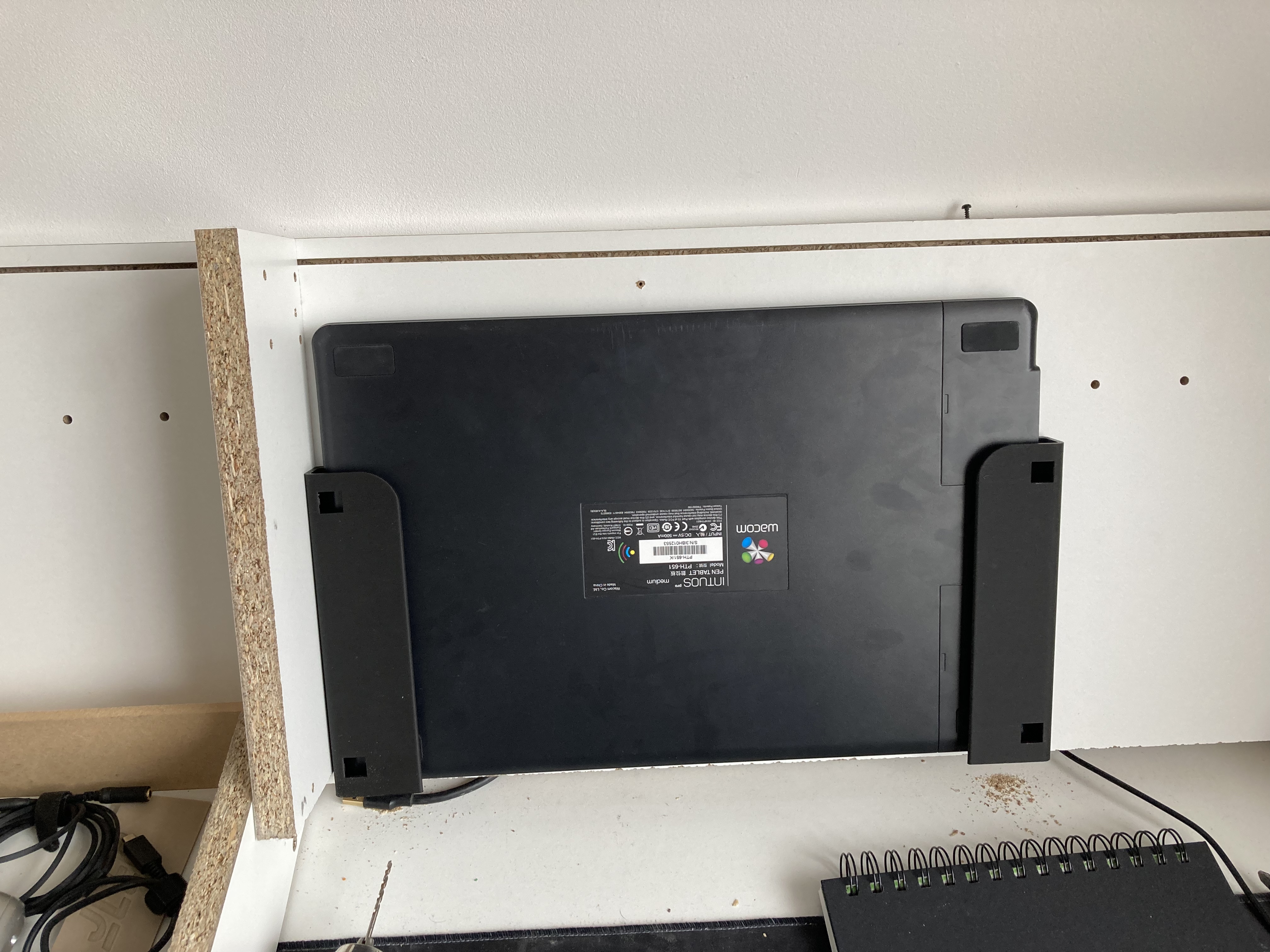 Wacom tablet storage rack