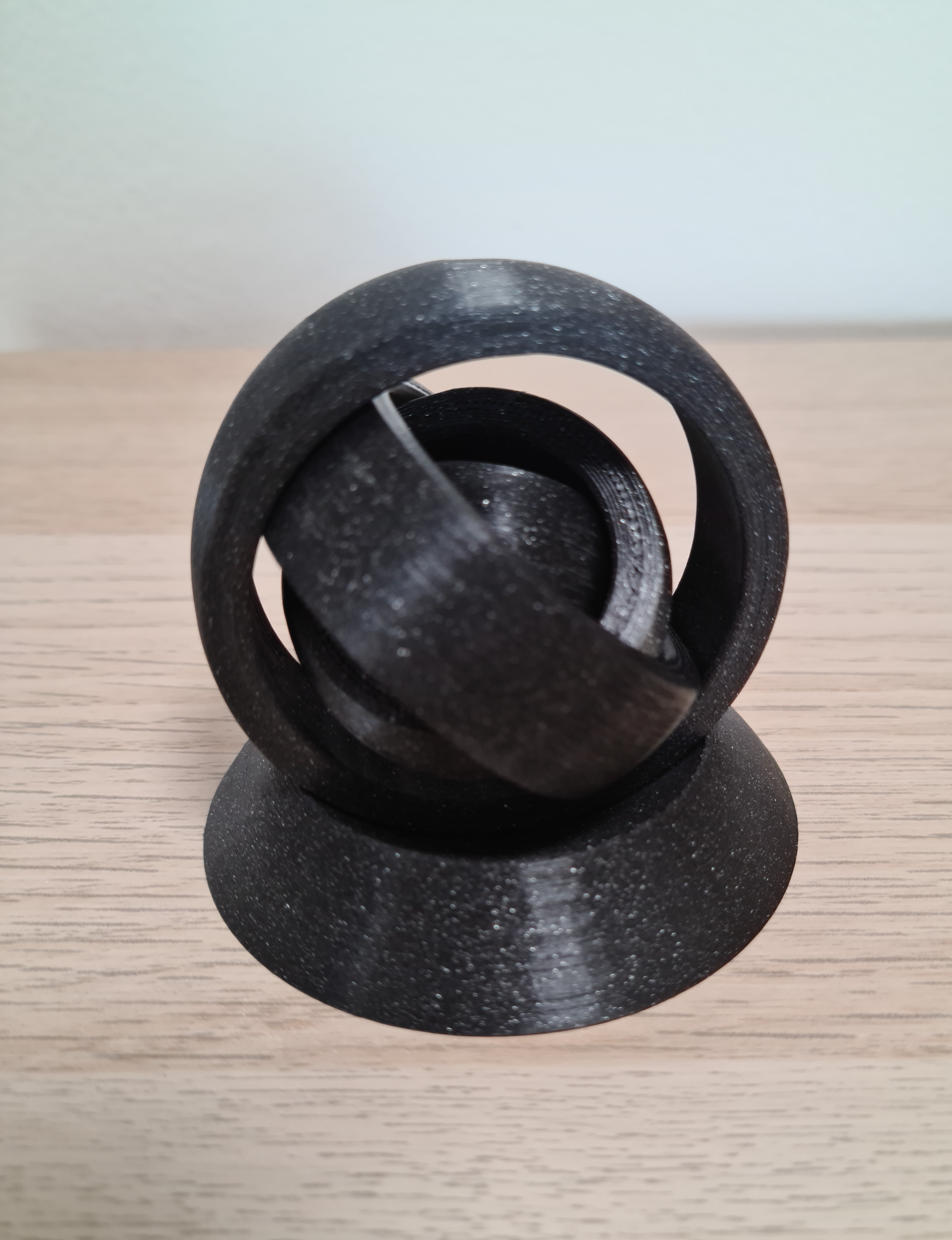Rotating Rings Toy Stand