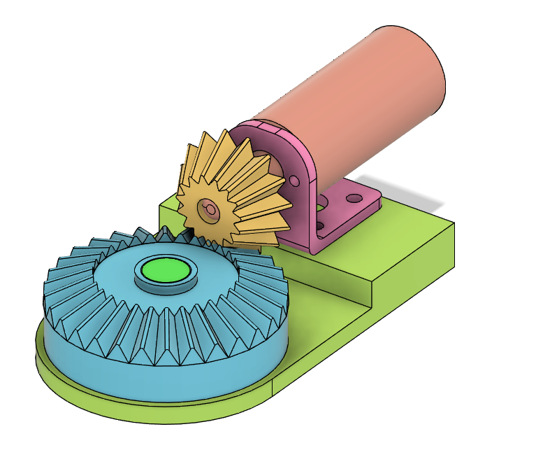Bevel Gear tester with parametric gears