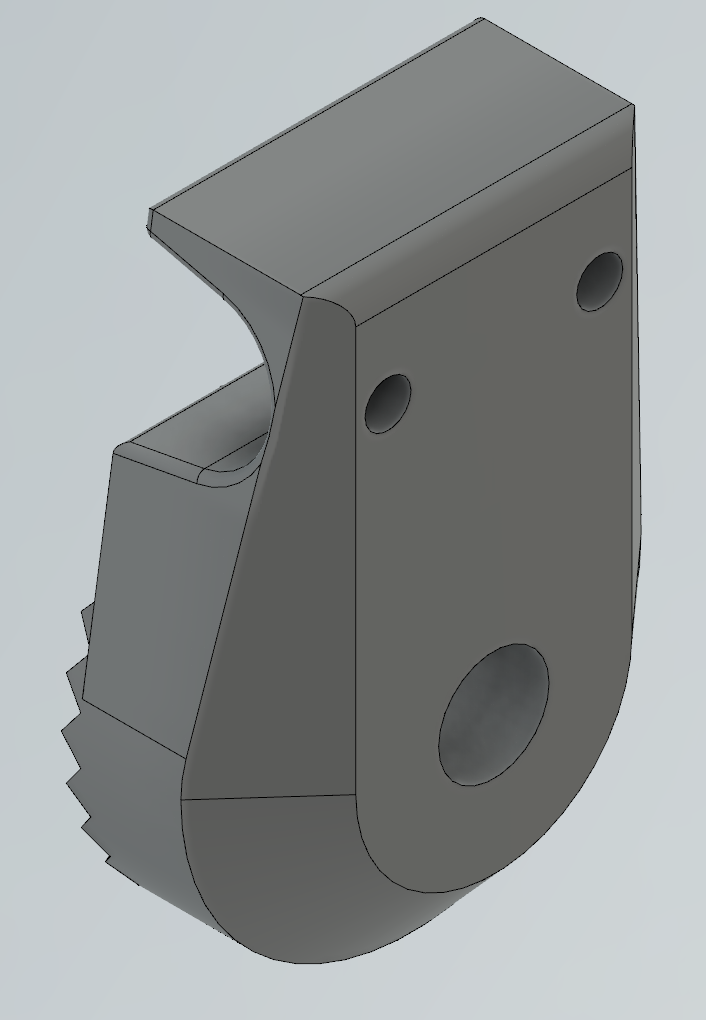 Replacement toothed clamp part with 2 holes to hold canopy frame at any angle on a Belden Park V1 Patio Swing - photo 3