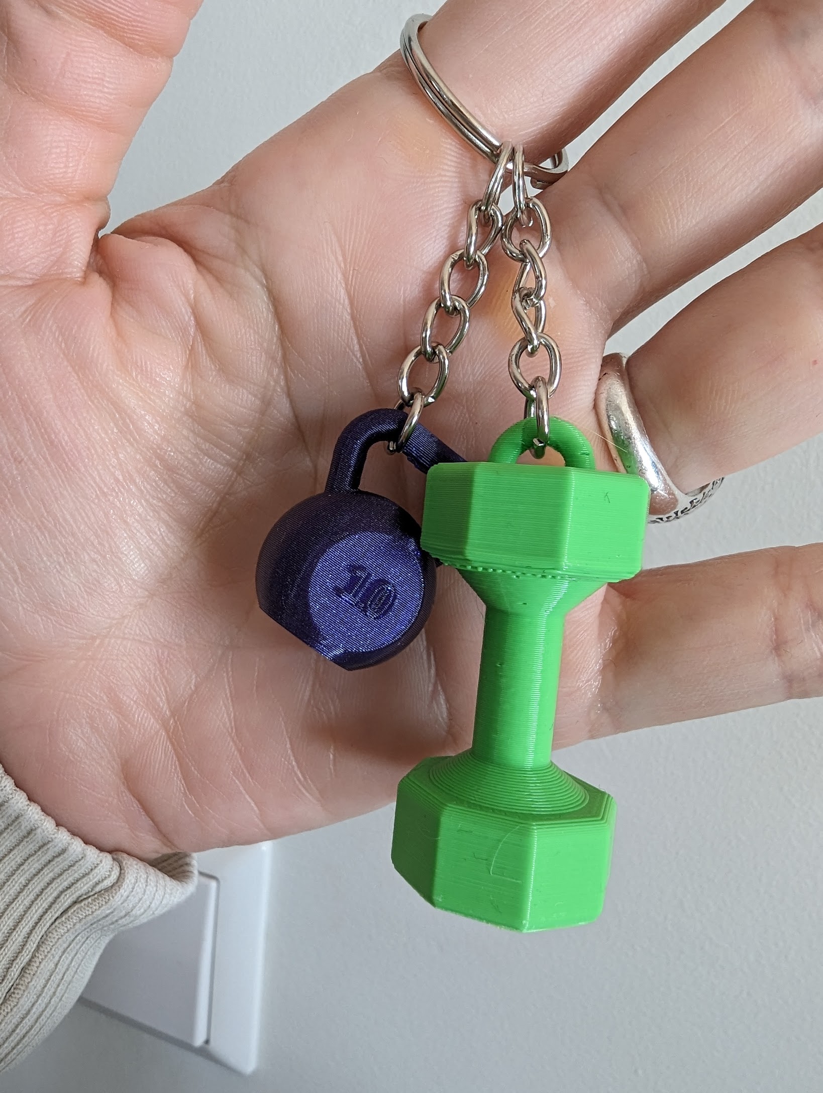 Kettlebell Keychain - photo 3