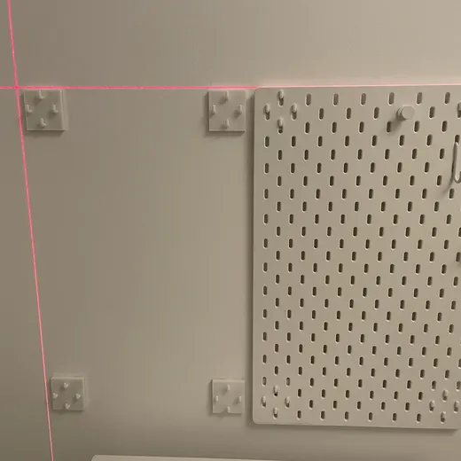 Wall Mount Bracket for Ikea Skadis Peg Board