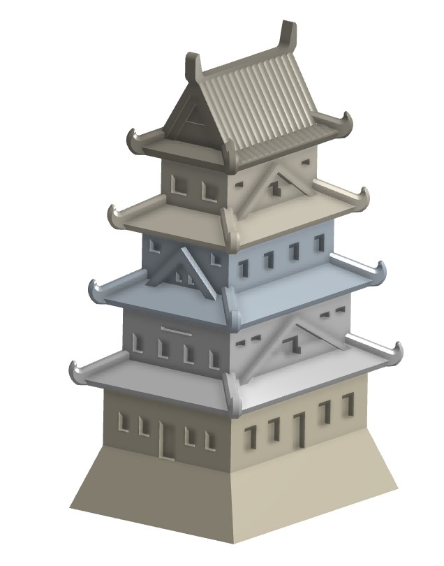 Miniature Japanese Castle - photo 2