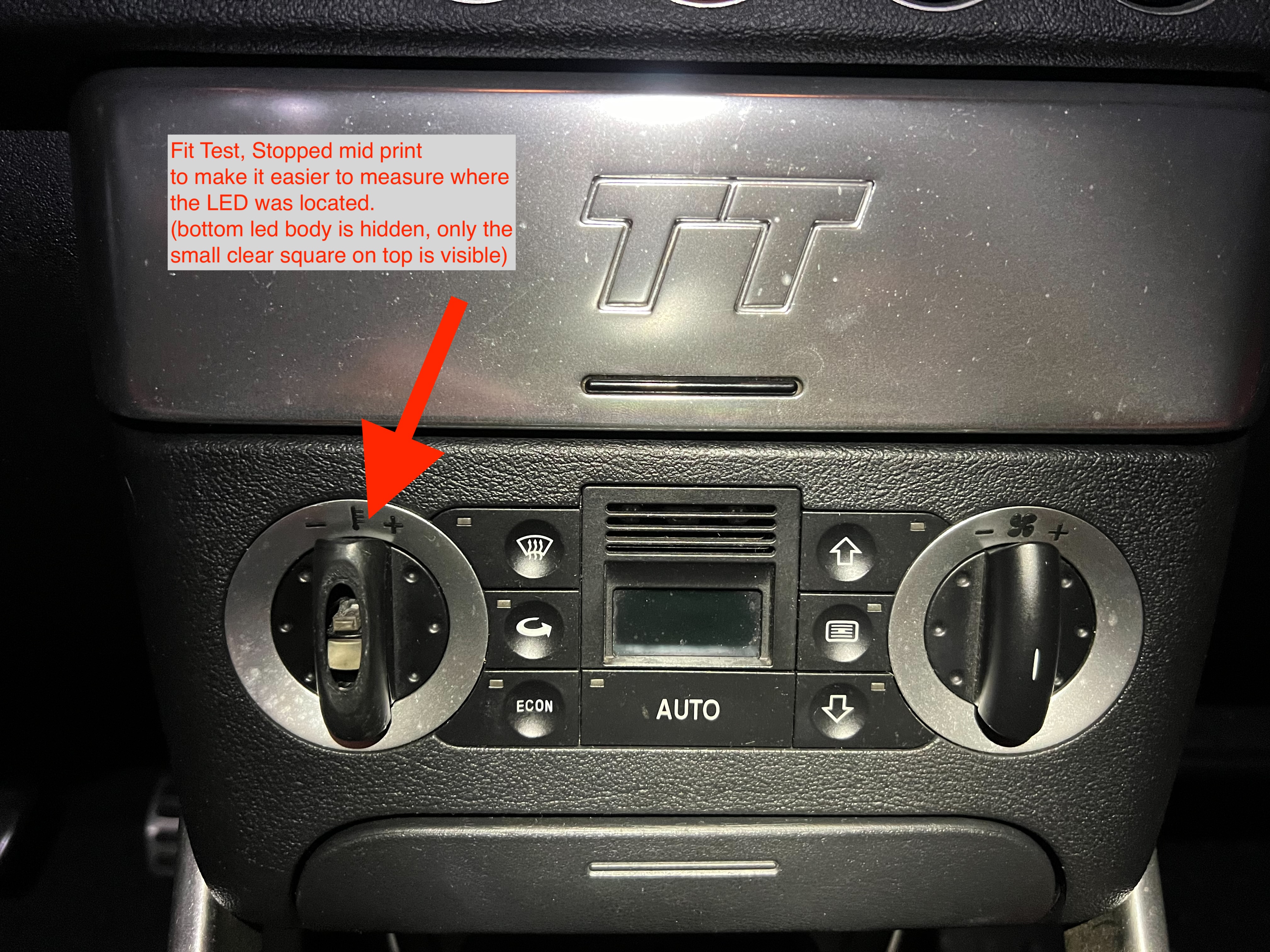 Temp Control On-Off Knob for Audi TT 2001-06 - photo 2