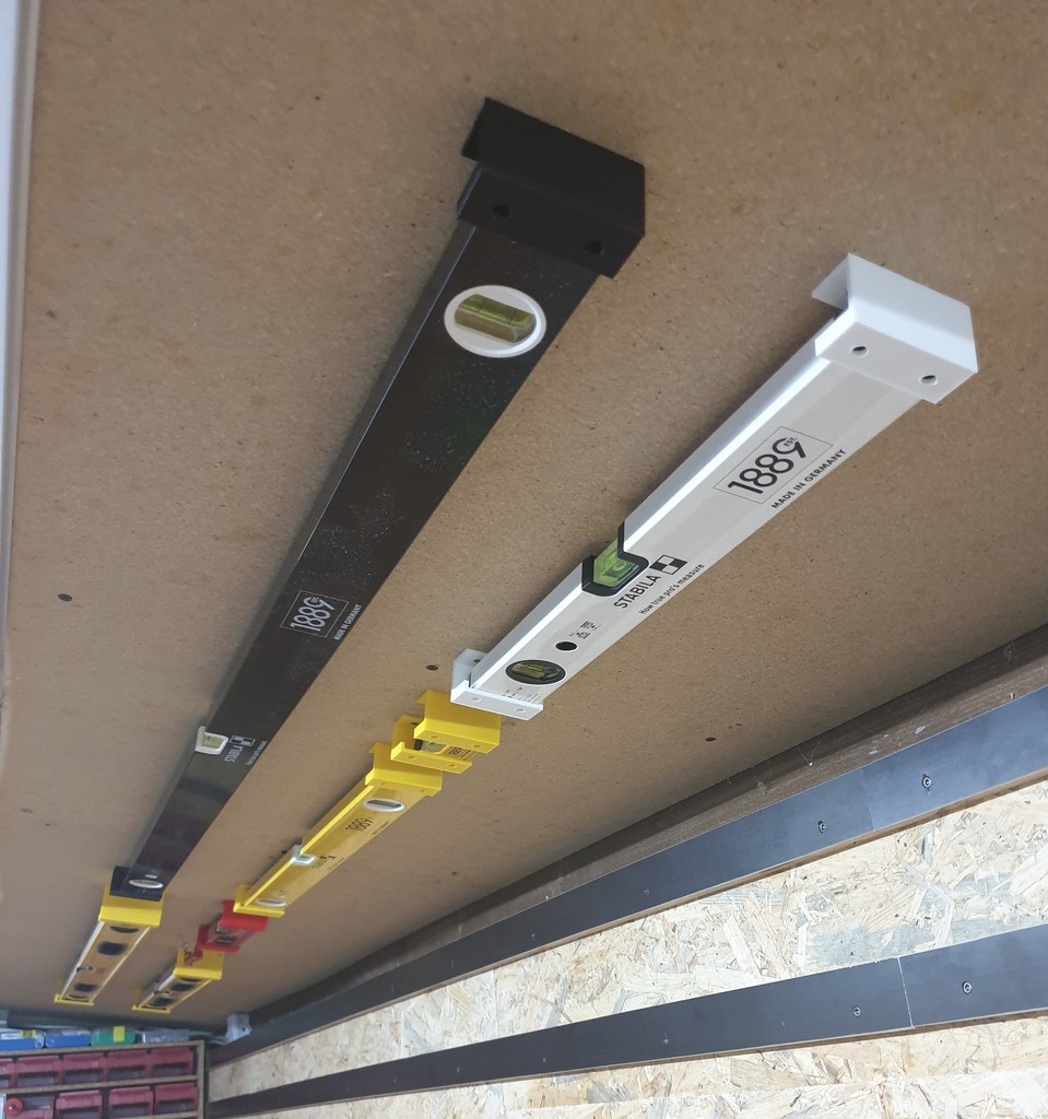 Holder / Mount for spirit level -- Halterung für Wasserwaagen