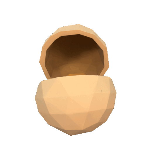 Low poly toy egg with yolk - photo 2