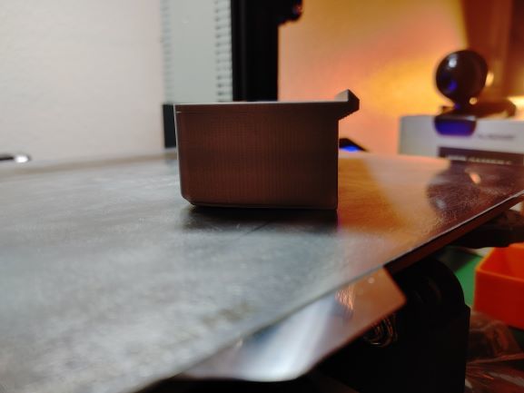 Ender 3 Left side tray print in place (No support) - photo 4