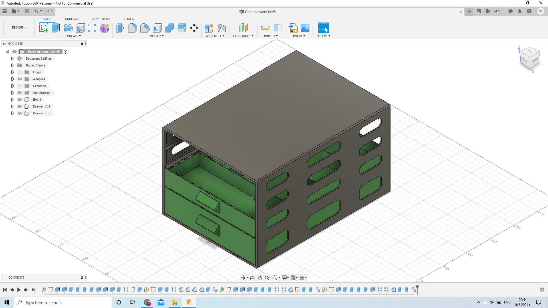 Box with drawers parametric - photo 2