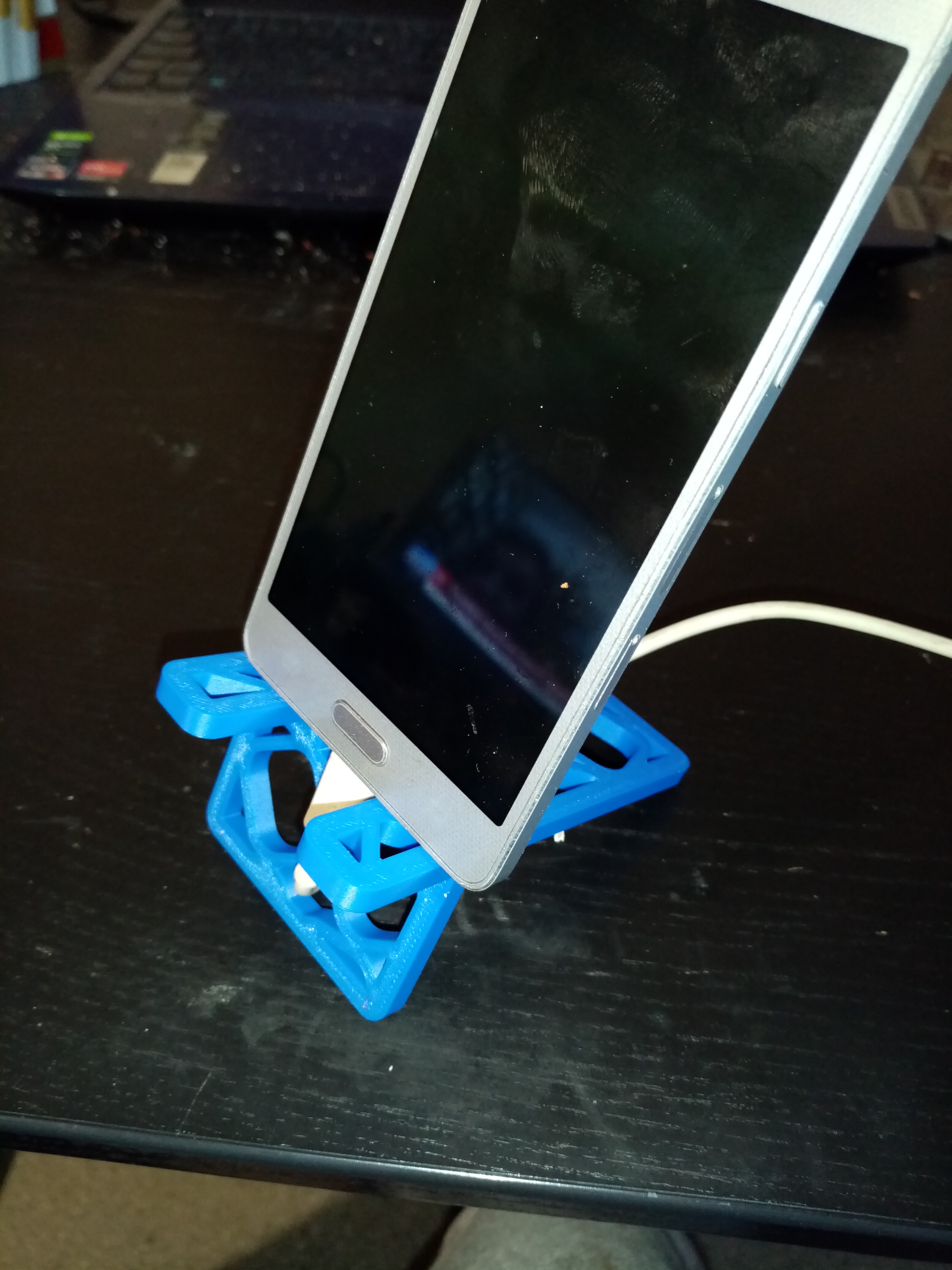 Phone Stand foldable Phone Holder foldable collapsible easy printable stojan mobil - photo 3