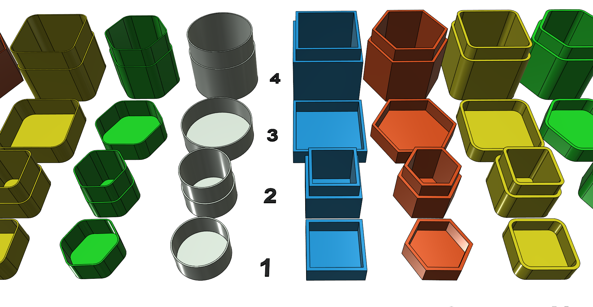 Box boxes jar jars tin tins easy printable without support tested - photo 4