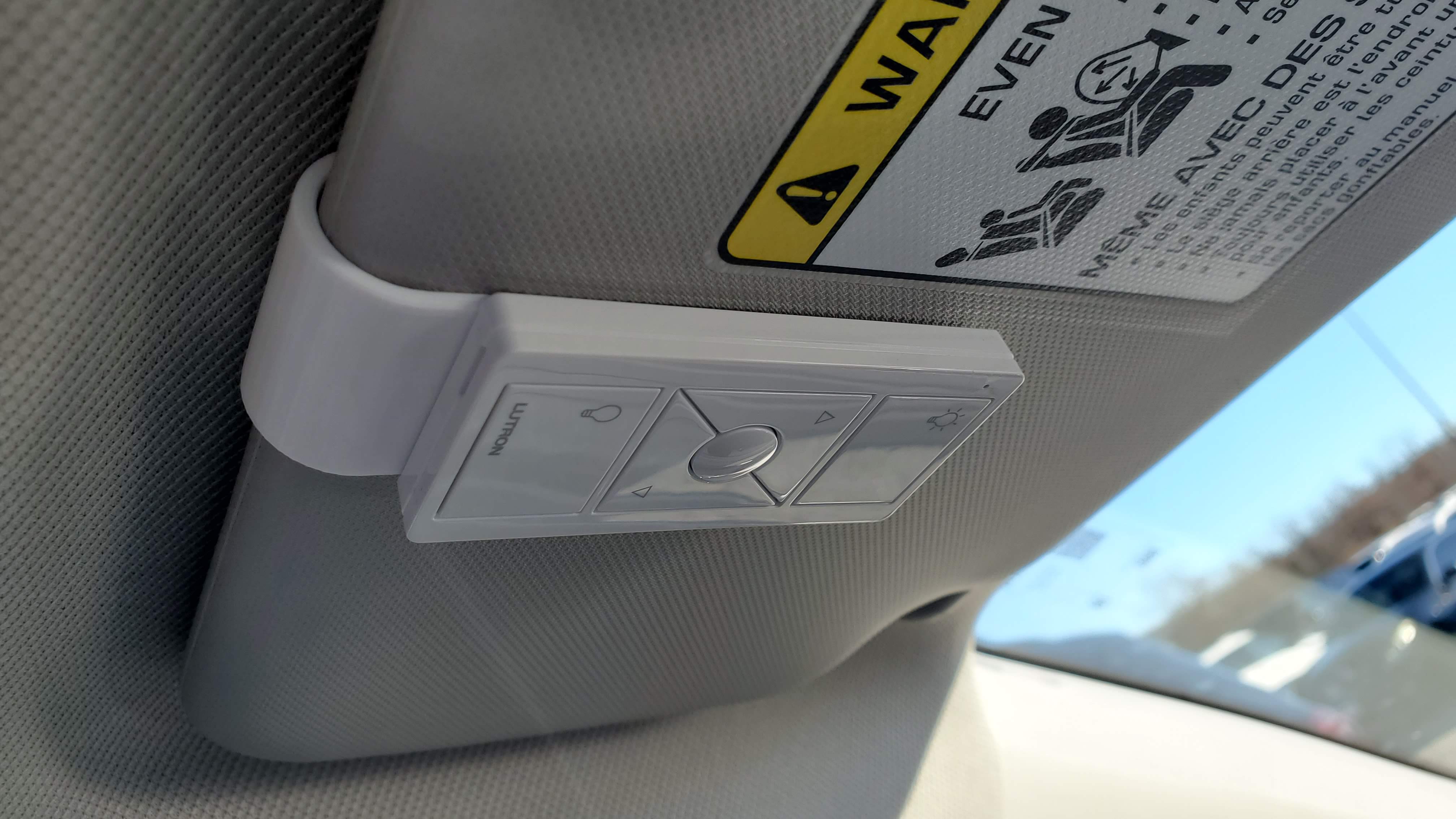 Exterior Light Remote Car Visor Clip